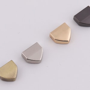 2-5-10 pcs triangle zipper end metal zipper end clasps cord end caps zipper end for garment bags purse zipper 14mm×13mm