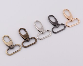 1.25" (32mm Inner) swivel clasp hook,snap hook,metal lobster clasp,webbing strap hook,swivel strap hook for bag, purse,spring hook 2-4-10pcs