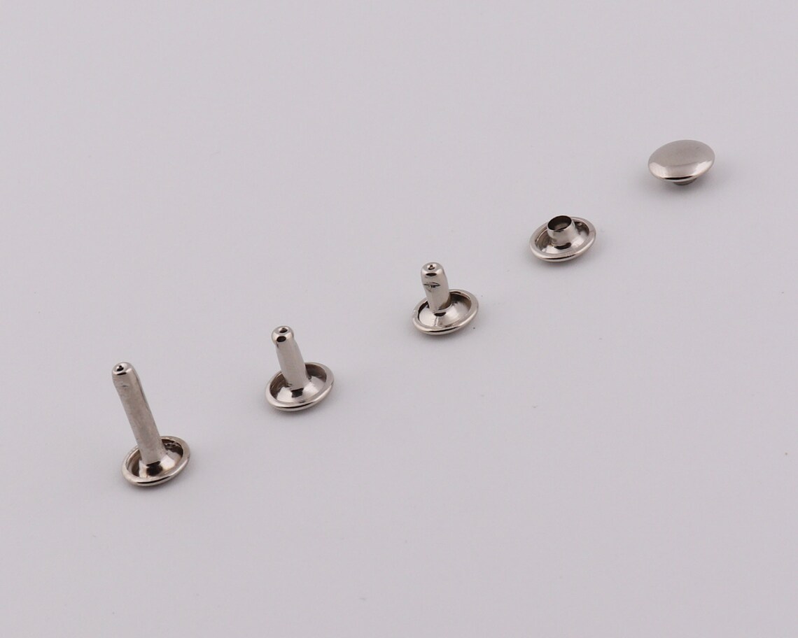 9×8mm 9×10mm 9×16mm Metal Rivets Double Cap Round Rivets Leather Rivet ...