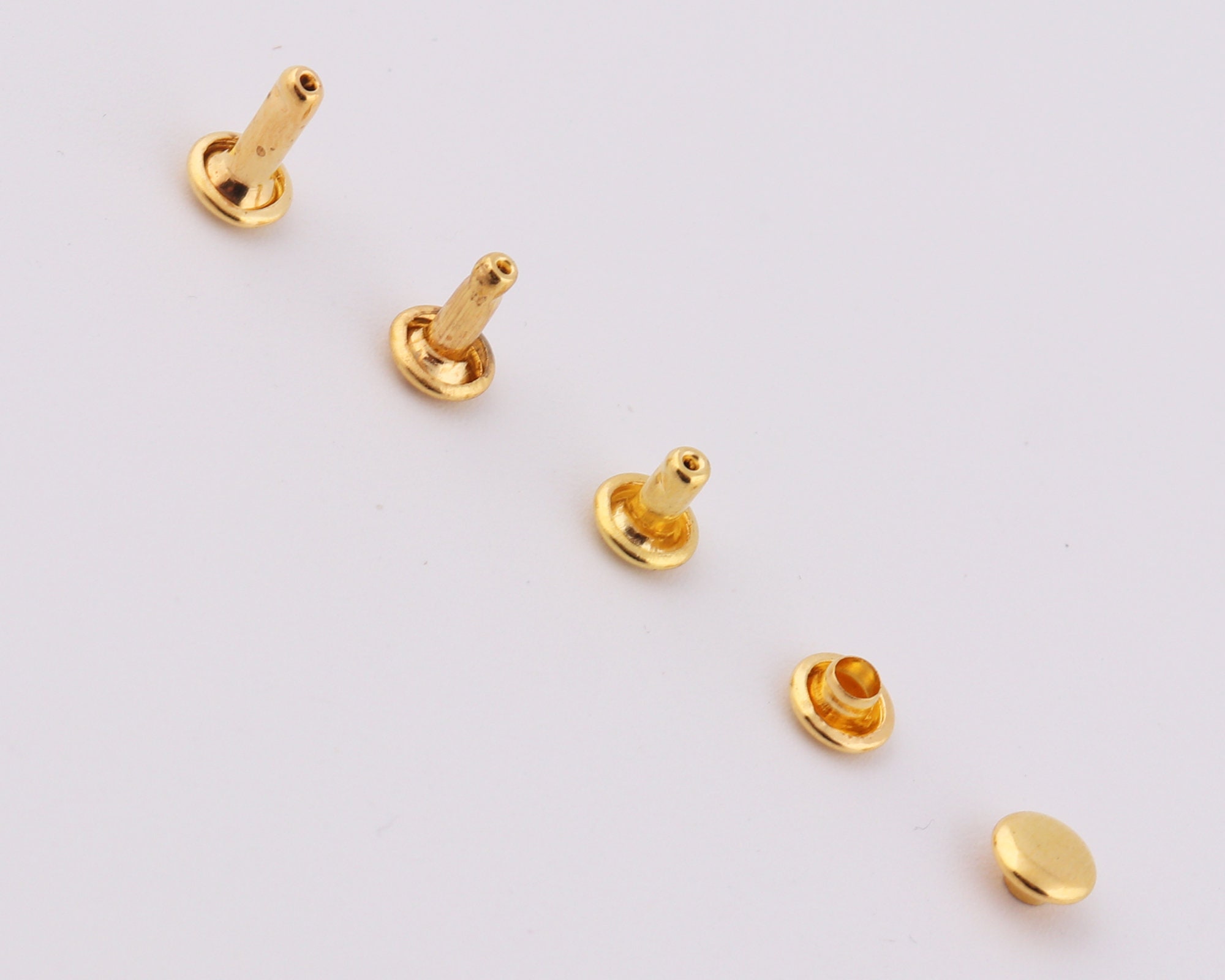6×6mm 6×8mm 6×10mm Metal Rivets Double Cap Round Rivets Flat Rivets ...