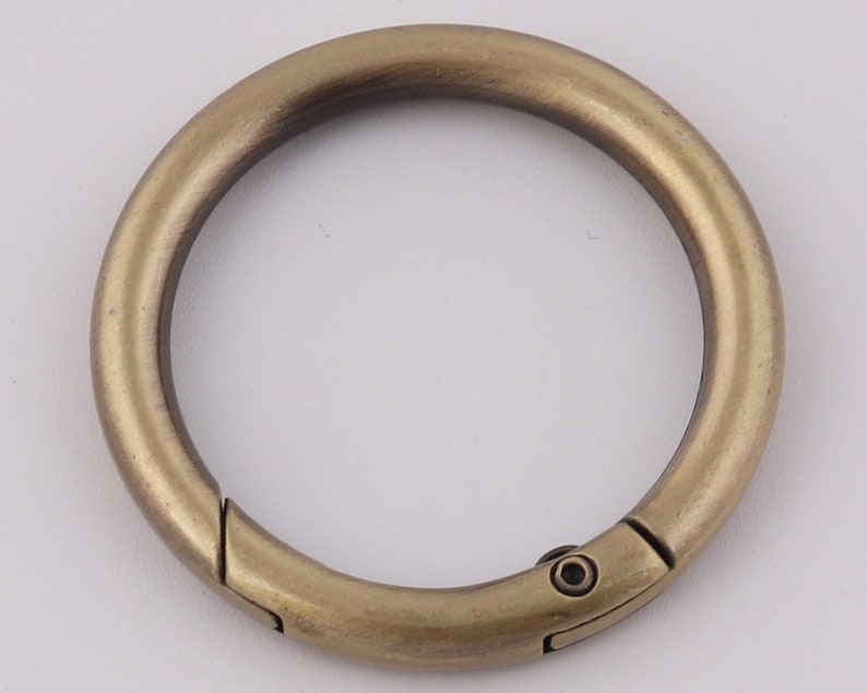 spring o ring clasps spring gate ring purse o ring round ring push gate snap hook 2-4-10pcs 1.25 32mm Inner