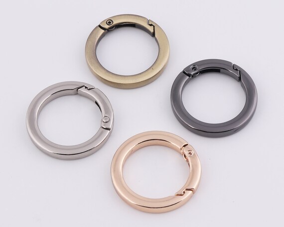 spring o ring clasps spring gate ring purse o ring round ring push gate snap hook 2-4-10pcs 1.25 32mm Inner
