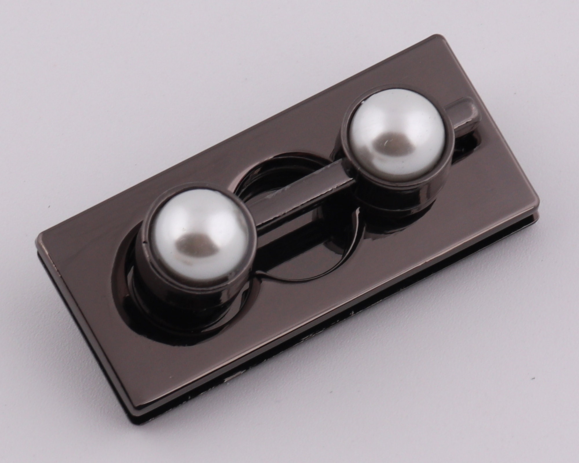 Wallet Latch 1-2-5 Pcs Metal Bag Lock Latch Lock Double Pearl Rectangular Bag Slide ...