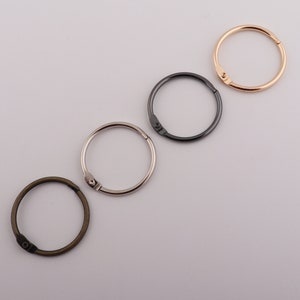 30mm inner loose leaf rings split ring binder rings journal rings album rings large book rings for bookbinding binding supplies 2-4-10 pcs