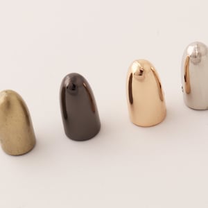 2-5-10 pcs round warhead zipper end metal zipper end clasps cord end caps zipper end for garment bags purse zipper 15mm×8mm