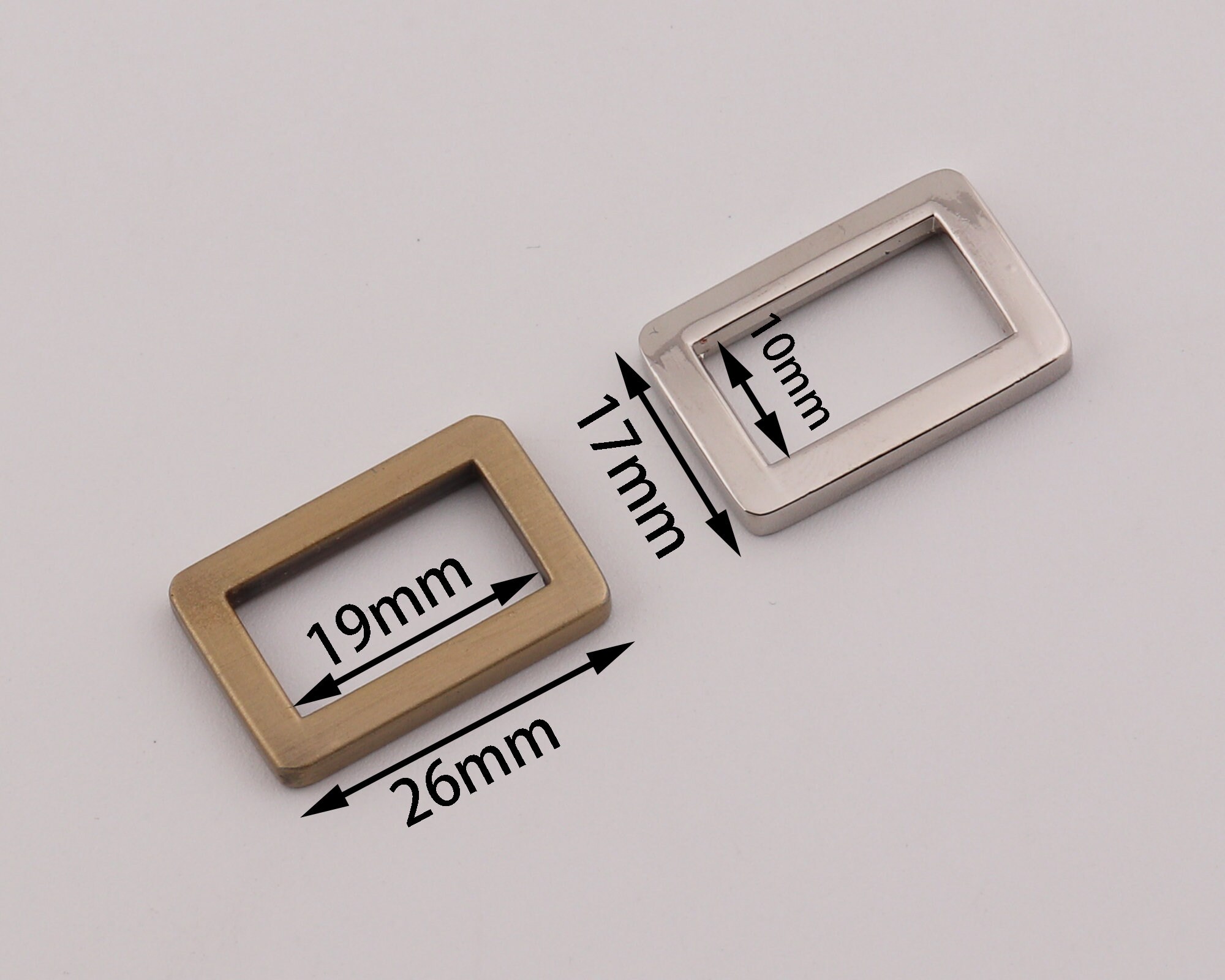 Rectangular Frame Buckle 3/4