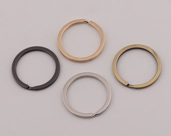 1,2" (30mm Innen) Schlüsselanhänger mit massivem Eisenring kann Ring Schlüsselstecker Link Ring Metall Teile Schlüsselanhänger 5-10-20 Stück öffnen