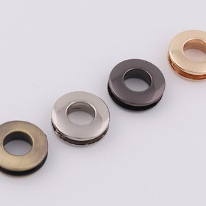 10mm alloy eyelets screw eyelet round grommet metal grommets for leather craft 2-4-10 pcs