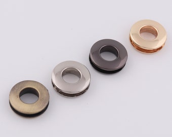 10mm alloy eyelets screw eyelet round grommet metal grommets for leather craft 2-4-10 pcs