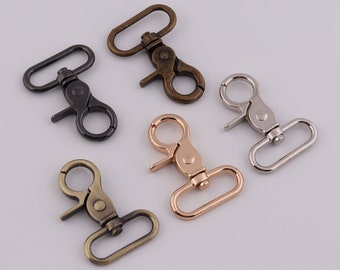 1.25" (32mm Inner) swivel clasp hook,snap hook,metal lobster clasp,webbing strap hook,swivel strap hook for bag, purse,spring hook 2-4-10pcs