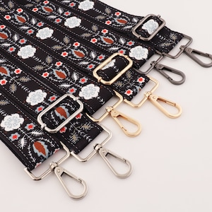 1.5&quot; (38mm) width 82cm-148cm adjustable crossbody strap replacement strap flower bag strap  single shoulder handbag strap