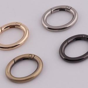 1&quot; (25mm Inner) oval spring o ring  metal clasps spring gate ring spring o ring clasp push gate snap hooks 2-4-10pcs