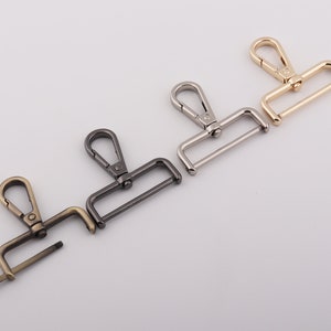 1.5" (38mm Inner) removable swivel clasp swivel clasp hook, swivel strap hook for bag, purse, high quality spring hook 2-4-10pcs