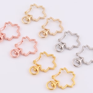 5-10-20 pcs 40mm big sakiura shaped trigger hook lobister swivel clasps,metal lobster clasps purse hardwlare