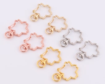 5-10-20 pcs 40mm big sakiura shaped trigger hook lobister swivel clasps,metal lobster clasps purse hardwlare