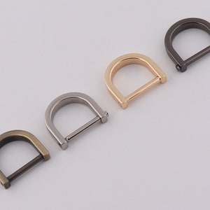 3/4&quot; (19mm Inner)  screw d rings belt connector bag clasp bag craft accessories handbag connector u shape ring 2-4-10 pcs