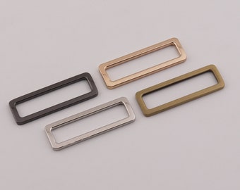 2" (50mm Inner) metal rectangle buckle rectangular rings purse strap buckle flat rectangle ring bag hardware 2-4-10 pcs