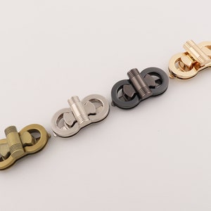 1-2-5 pcs rectangle bag lock purse twist lock metal lock turn lock purse lock purse hardware 45mm×23mm
