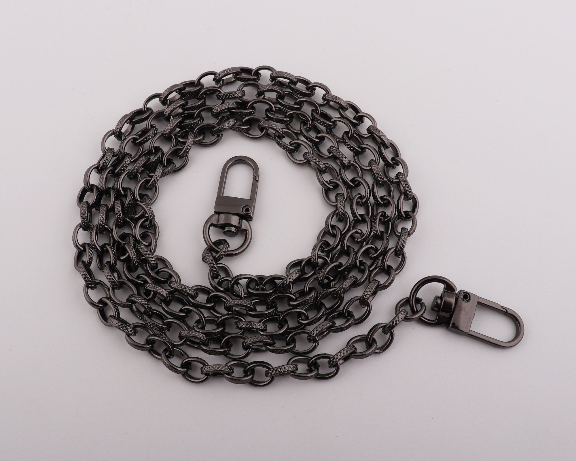 Catena per Borsa A Tracolla, 4 Pezzi Cinghie di Ricambio a Catenella, Borsa con Fermagli Girevoli, Catena di Ricambio in Metallo, per Portafoglio, Pochette Portafoglio (Bronzo