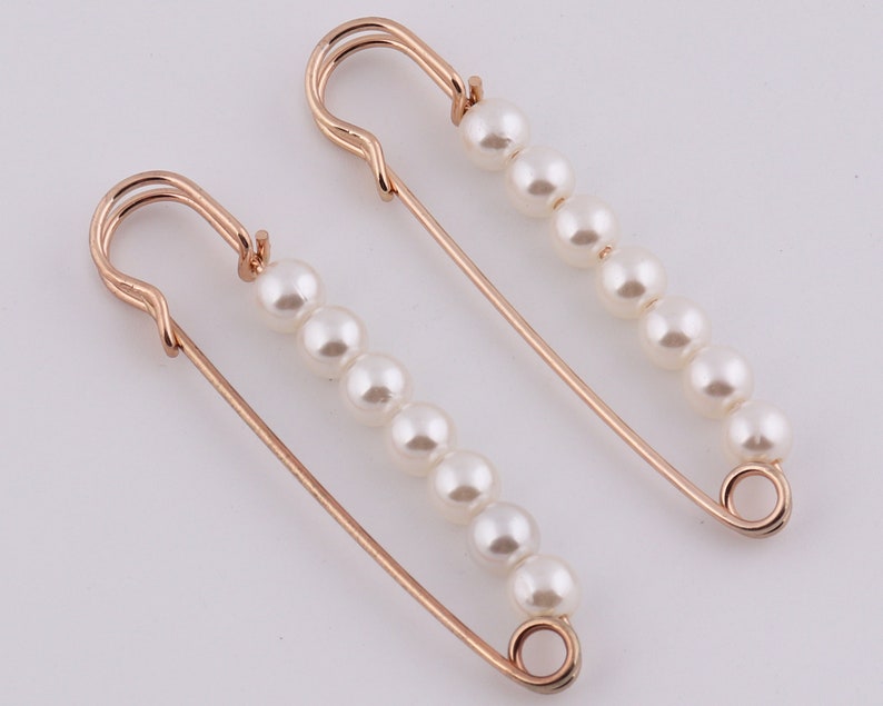 1 Pc 75mm11mm Pearl Safety Pin Pearl Brooch Pinshawl Etsy