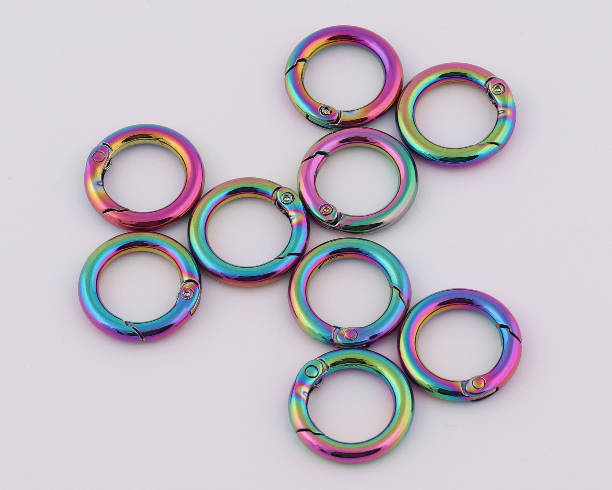 Buenos Dias Colored O-Rings / Set 8 Anillas para Encuadernar