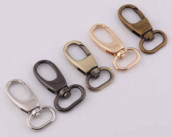 3/4" (19mm Inner) swivel clasp hook,snap hook,metal lobster clasp,webbing strap hook,swivel strap hook for bag, purse,spring hook 2-4-10pcs