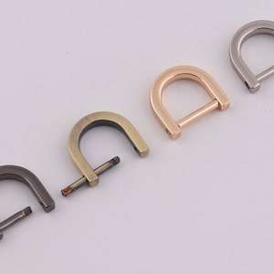 5/8&quot; (15mm Inner)  screw d rings belt connector bag clasp bag craft accessories handbag connector u shape ring 2-4-10 pcs