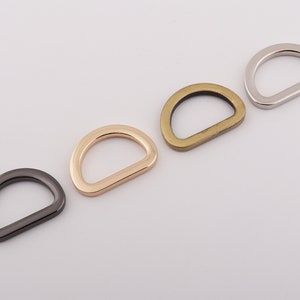 3/4&quot; (19mm Inner)  metal d ring buckle strap rings bags hardware  purse d ring alloy d rings 2-4-10pcs