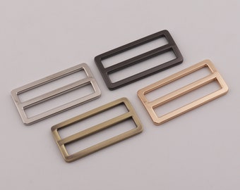 2" (50mm Inner) metal adjuster alloy regulator slide buckle Strap buckle strap adjuster bags hardware 2-4-10pcs