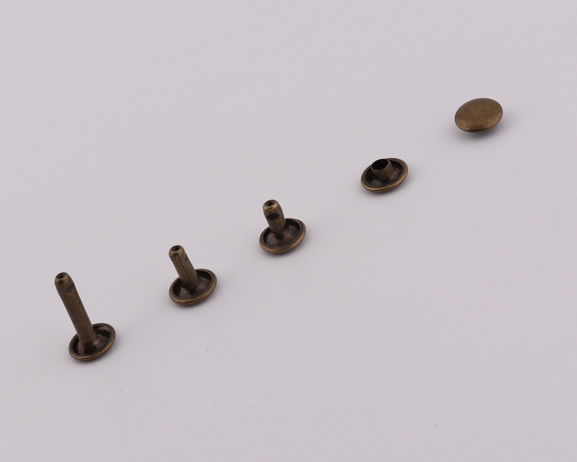9×8mm 9×10mm 9×16mm Metal Rivets Double Cap Round Rivets Leather Rivet ...