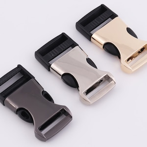 1&quot; plastic metal release belt buckle bag strap backpack utility buckle  dog collar quick release buckle 1-2-4-10 pcs