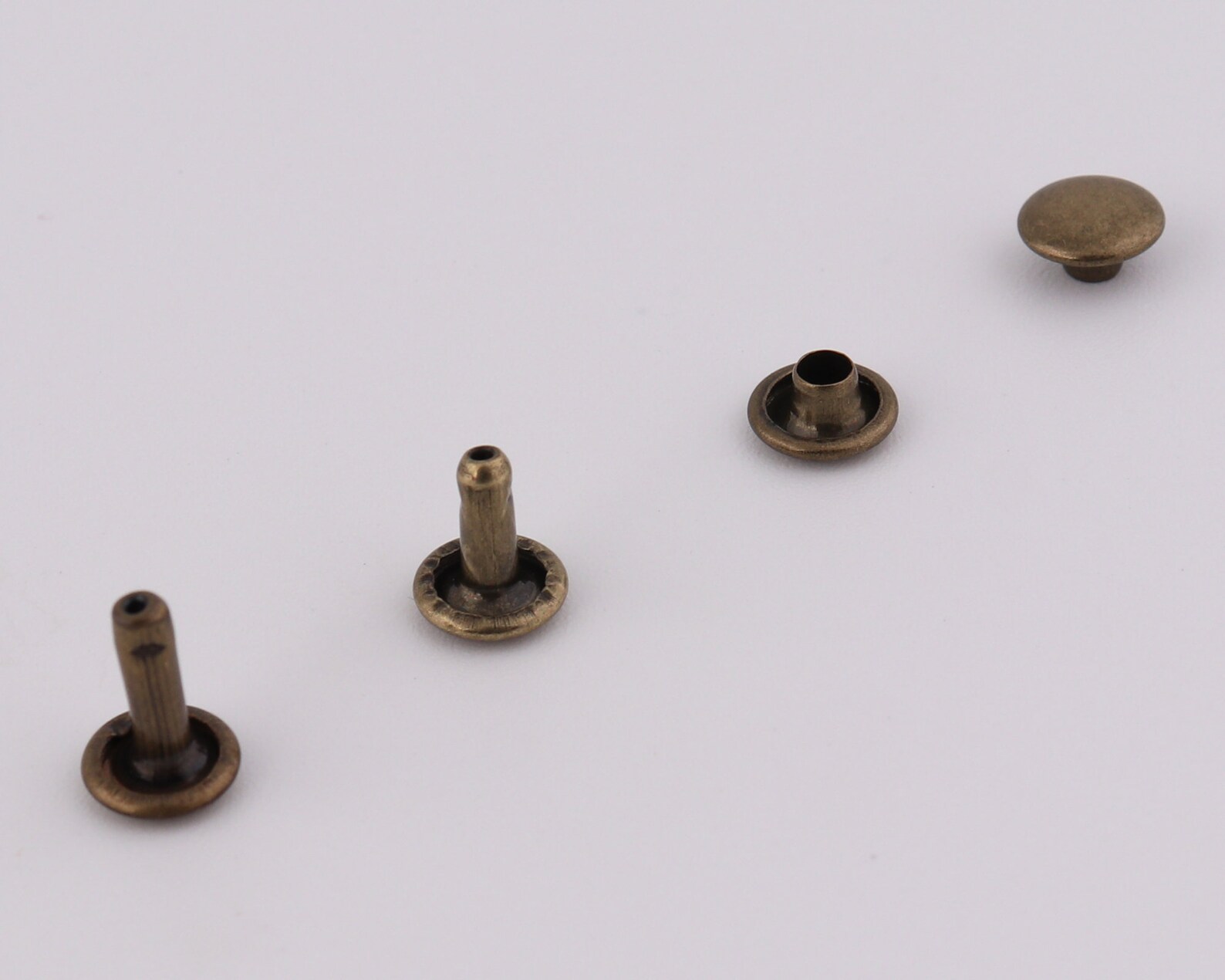 7×8mm 7×10mm Metal Rivets Double Cap Round Rivets Flat Rivets Leather ...