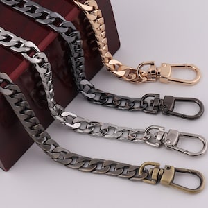 120cm metal crossbody bag chain, 10mm high quality purse chain, shoulder handbag chain,replacement handle chain 1-2 pcs