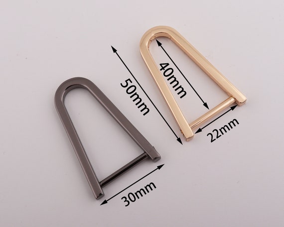 7/822mm Inner Horseshoe D Ring Bag Connector U Shape Ring Bag Hardware Bag  Clasp Metal D Ring Screw D Ring 2-4-10 Pcs 