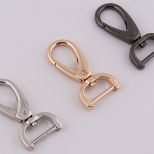 3/4&quot; (19mm Inner) swivel clasp swivel hook push gate snap hook purse clasp purse hardware 2-4-10pcs
