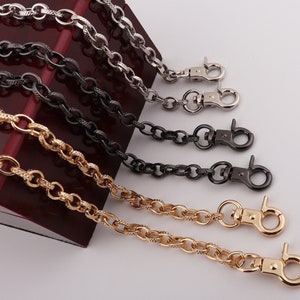 120cm metal crossbody bag chain, 7mm high quality purse chain, shoulder handbag chain,replacement handle chain 1-2-5 pcs