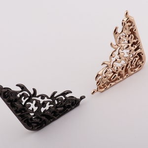 2-4-8 pcs metal purse corner light gold/gun black bag corner protector bag corner clip bag  end corner 48mm×48mm×5mm