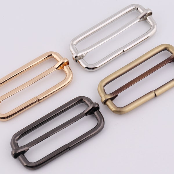 2" (50mm Inner)  metal adjuster slide buckle strap adjuster strap slider purse ring slide buckle strap buckle purse hardware  2-4-10pcs