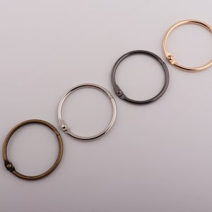 38mm binnenste losse bladringen gespleten ring ring ringen tijdschrift ringen album ringen grote boekringen voor boekbinding binding levert 2-4-10 pc's