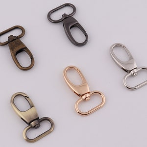 1" (25mm Inner) swivel clasp hook,snap hook,metal lobster clasp,webbing strap hook,swivel strap hook for bag, purse,spring hook 2-4-10pcs