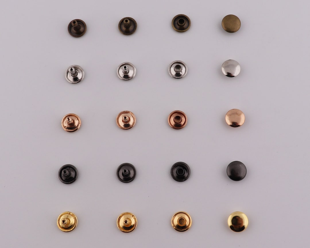 10×8mm 10×10mm Metal Rivets Double Cap Round Rivets Leather Rivet ...