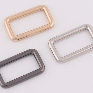 1.25&quot; (32mm Interior) rectángulo de metal hebilla rectangular anillos bolso correa bolsa de hebilla hardware 2-4-10 piezas