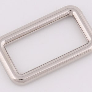 1.25" (32mm Inner) Metal Rectangle Buckle Rectangular Rings Purse Strap ...