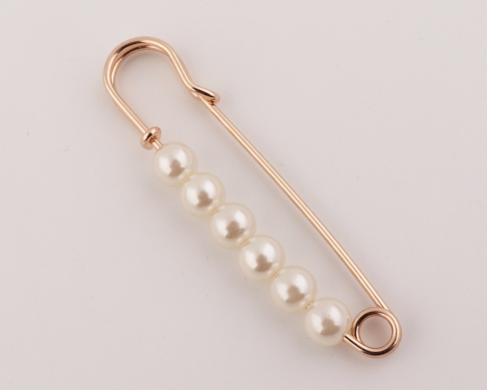 71mm10mm Pearl Safety Pin Pearl Brooch Pinshawl Pinsbig Etsy