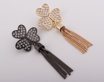 1-2-5 pcs metal tassel purse label metal bag label personalized labels leather badge handbags hardware 40mm×105mm