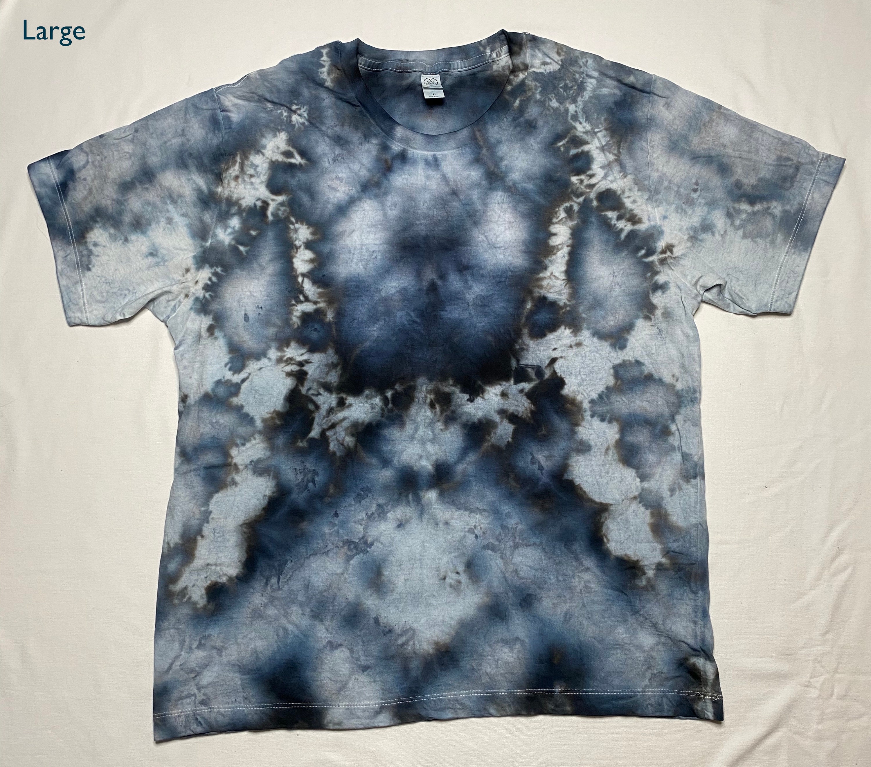 mens black and white tie dye shirt