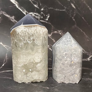 Druzy Agate Towers; Crystal towers; agate points; Crystal points; druzy crystals; home decor