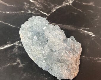 Blue Celestite Cluster; blue celestite; celestite crystals; home decor