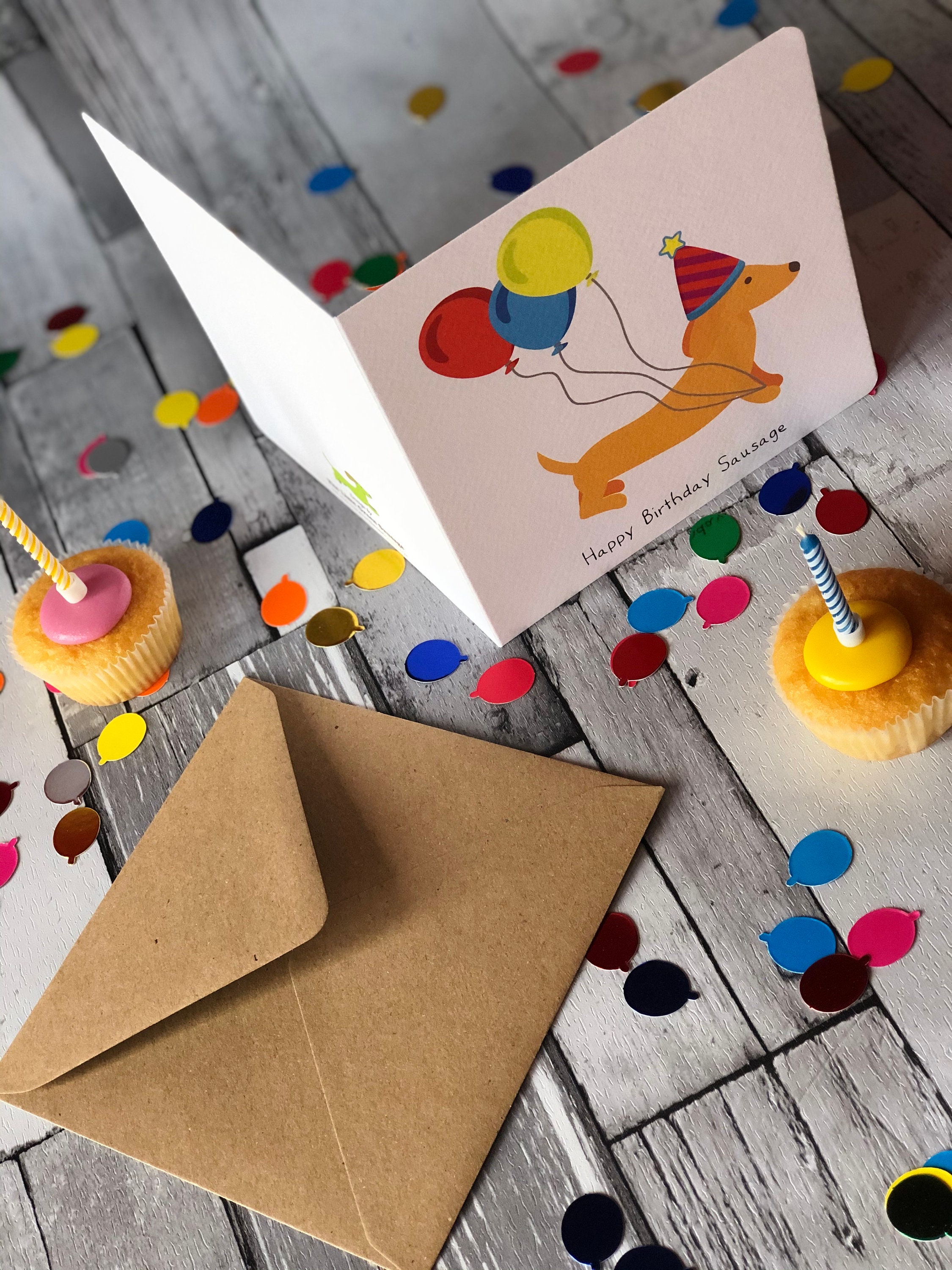 Sausage Dog Birthday Card Luxury Dachshund Card With Envelope Happy ...