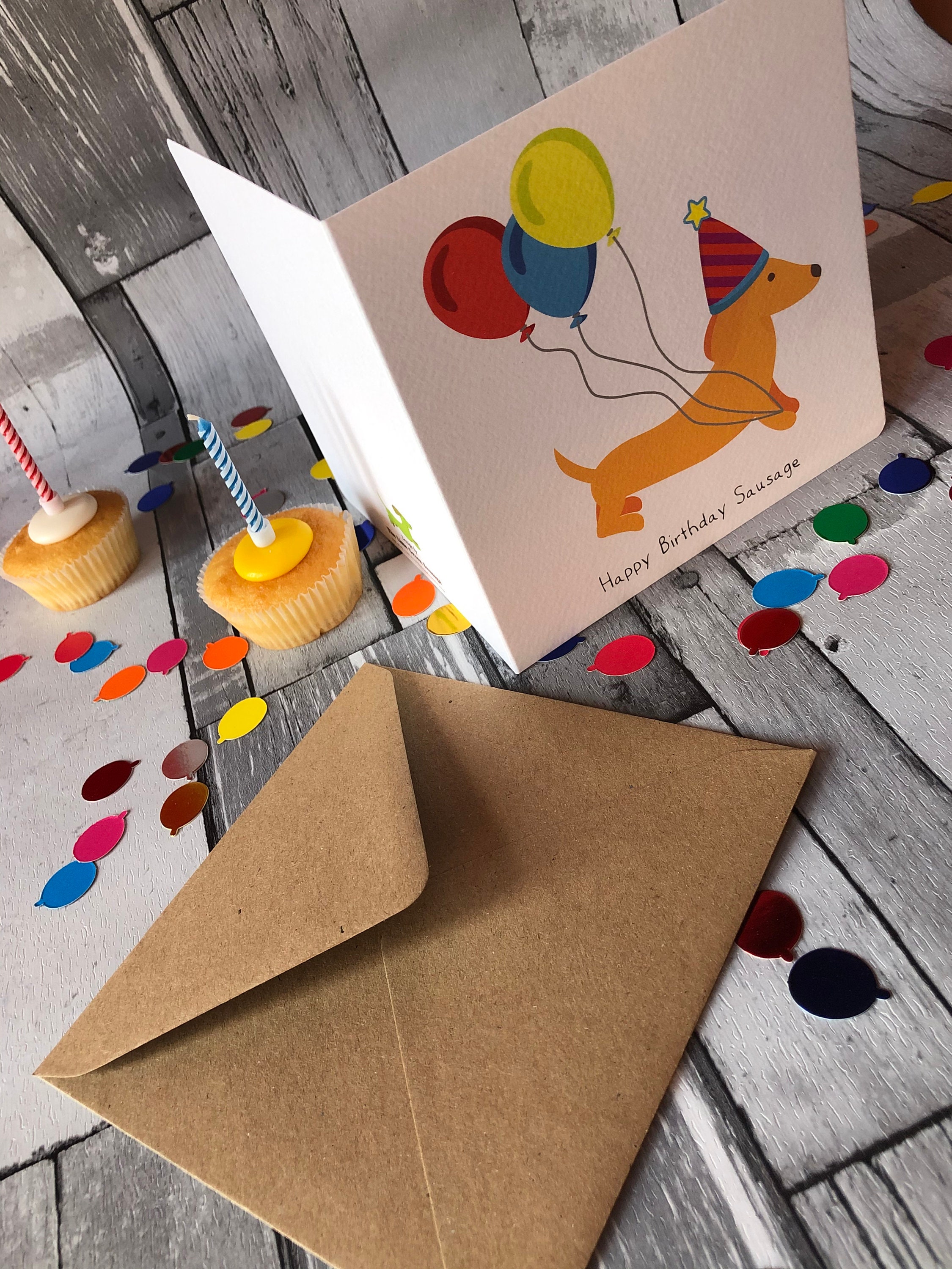 Sausage Dog Birthday Card Luxury Dachshund Card With Envelope Happy ...
